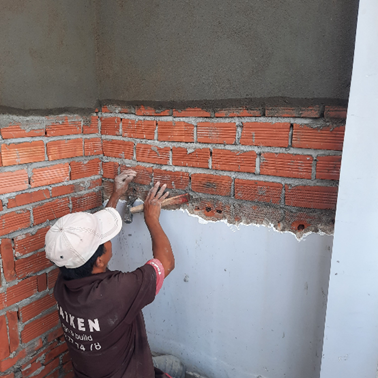 Kỹ thuật thi công lưới mắt cáo chống nứt tường hiệu quả